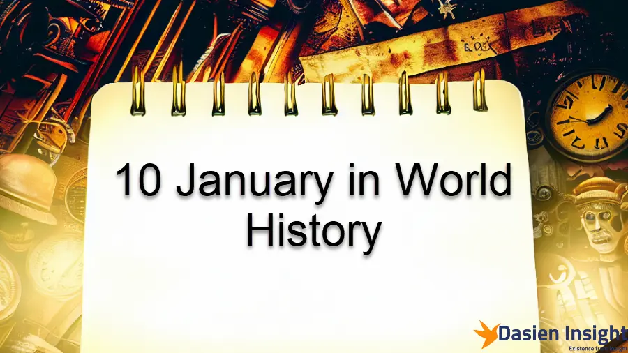 10 January In World History - Dasien Insight