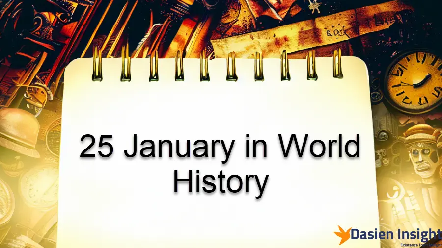 25 January in World History