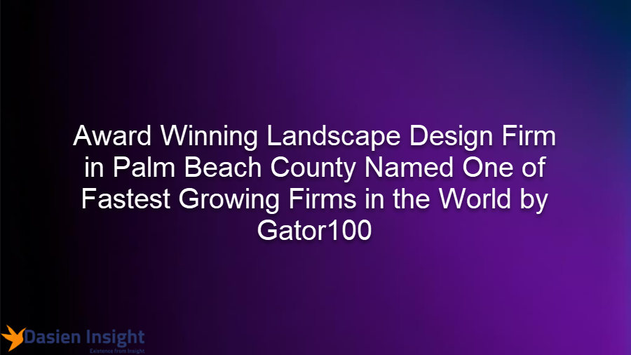 Award Winning Landscape Design Firm in Palm Beach County