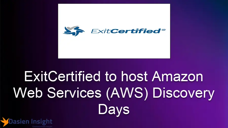 ExitCertified to host Amazon Web Services AWS Discovery Days